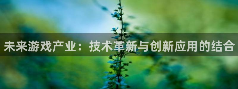 奇亿娱乐官网：未来游戏产业：技术革新与创新应用的结合